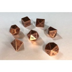 CHX27024 Solid Metal Copper Colour Poly 7 die set