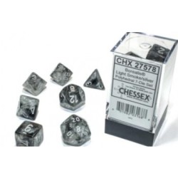 CHX27578 Borealis Polyhedral Light Smoke/silver Luminary 7-Die Set