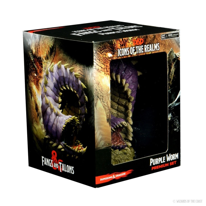 D&D Icons of the Realms: Fangs and Talons - Purple Worm Premium Set D&D Icons of the Realms: Fangs and Talons - Purple Worm Premium Set