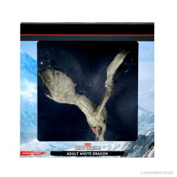 D&D Icons of the Realms Miniatures: Adult White Dragon Premium Figure