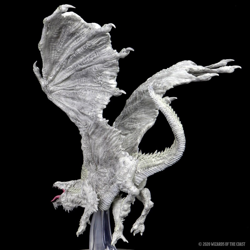 D&D Icons of the Realms Miniatures: Adult White Dragon Premium Figure