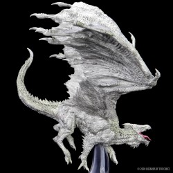 D&D Icons of the Realms Miniatures: Adult White Dragon Premium Figure