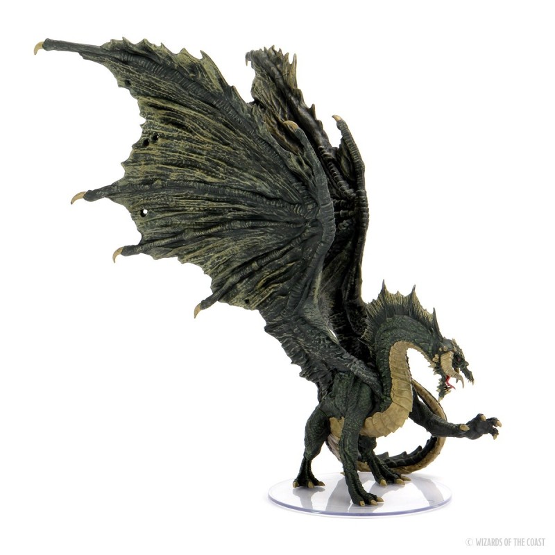 D&D Icons of the Realms Miniatures: Adult Black Dragon Premium Figure