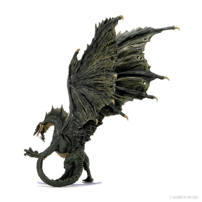 D&D Icons of the Realms Miniatures: Adult Black Dragon Premium Figure