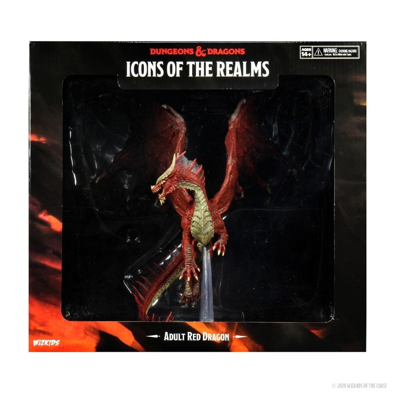 D&D Icons of the Realms Miniatures: Adult Red Dragon Premium Figure