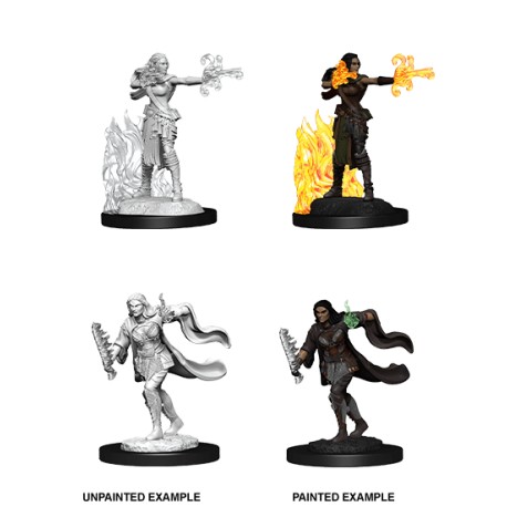 D&D Nolzur´s Miniatures Multiclass Warlock + Sorcerer Female