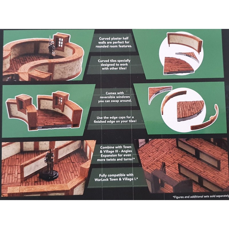 WarLock Tiles: Expansion - Town & Village III - Curves