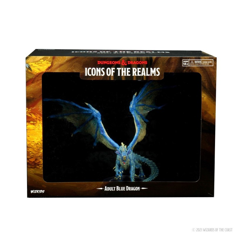 D&D Icons of the Realms Miniatures: Adult Blue Dragon Premium Figure