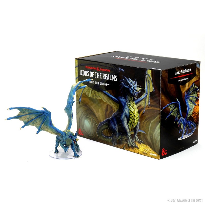 D&D Icons of the Realms Miniatures: Adult Blue Dragon Premium Figure