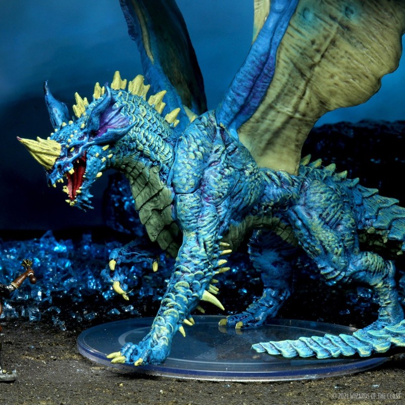 D&D Icons of the Realms Miniatures: Adult Blue Dragon Premium Figure