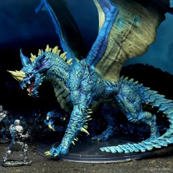 D&D Icons of the Realms Miniatures: Adult Blue Dragon Premium Figure