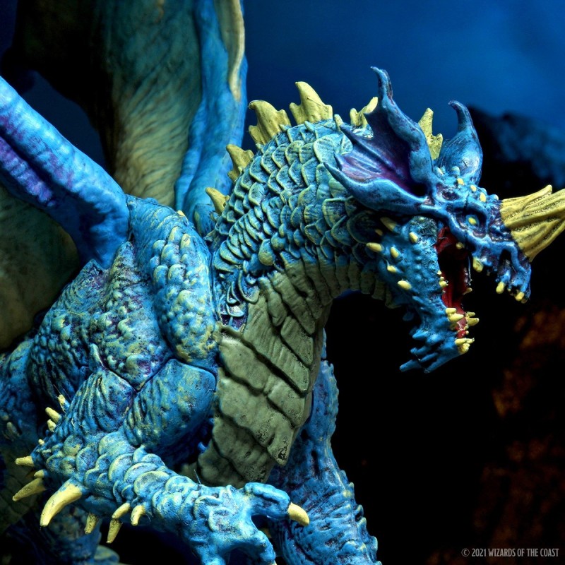 D&D Icons of the Realms Miniatures: Adult Blue Dragon Premium Figure
