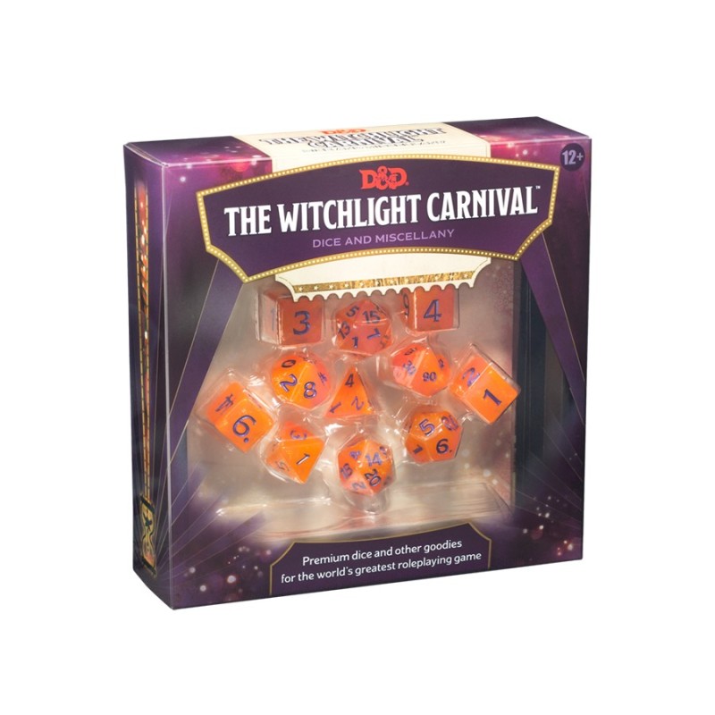 D&D Witchlight Carnival Dice  and Miscelanny Set