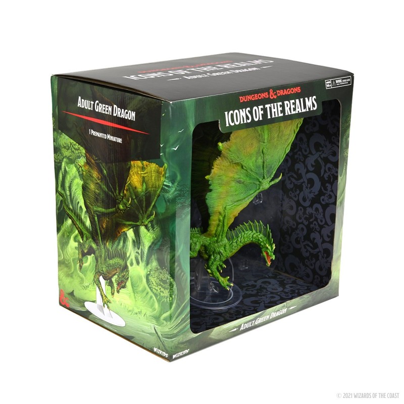 D&D Icons of the Realms Miniatures: Adult Green Dragon Premium Figure