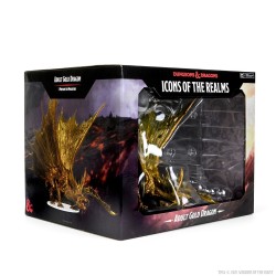 D&D Icons of the Realms Miniatures: Adult Gold Dragon Premium Figure