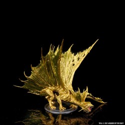 D&D Icons of the Realms Miniatures: Adult Gold Dragon Premium Figure