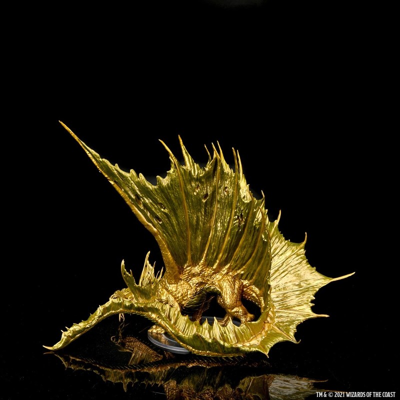 D&D Icons of the Realms Miniatures: Adult Gold Dragon Premium Figure