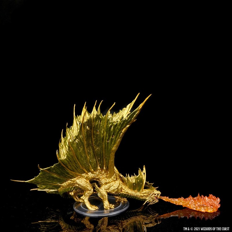 D&D Icons of the Realms Miniatures: Adult Gold Dragon Premium Figure