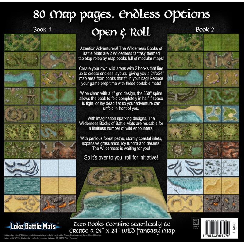 Loke The Wilderness Books of Battlemaps