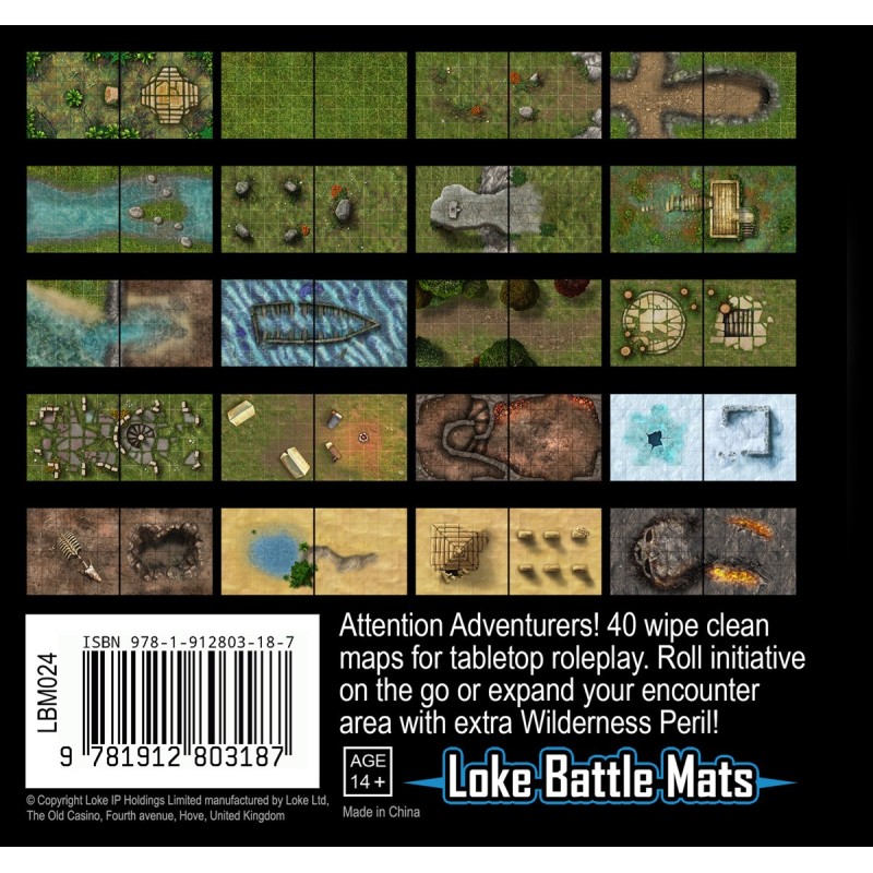 Loke The Little Book of Battle Mats - Wilderness Edition