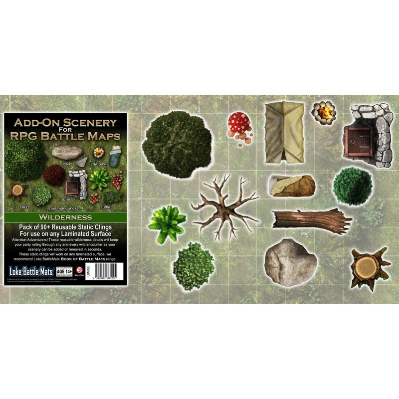 Loke Add on Scenery for Battle Mats - Wildernerss
