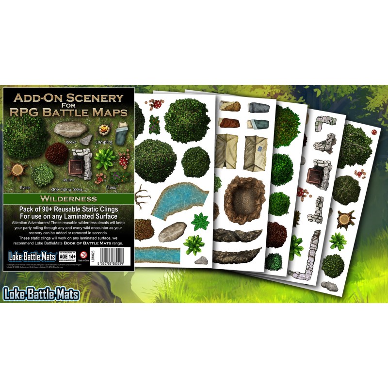 Loke Add on Scenery for Battle Mats - Wildernerss