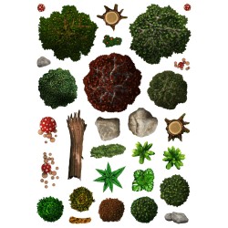 Loke Add on Scenery for Battle Mats - Wildernerss