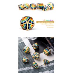 Dice Habit - Metal terninger - Rainbow