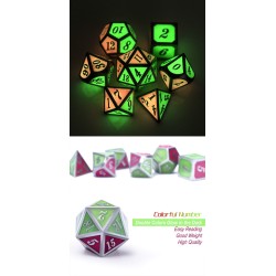 Dice Habit - Metal terninger - Watermelon Glow
