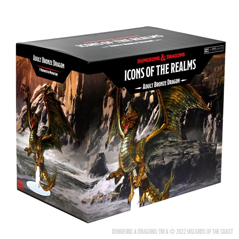 D&D Icons of the Realms Miniatures: Adult Bronze Dragon Premium Figure