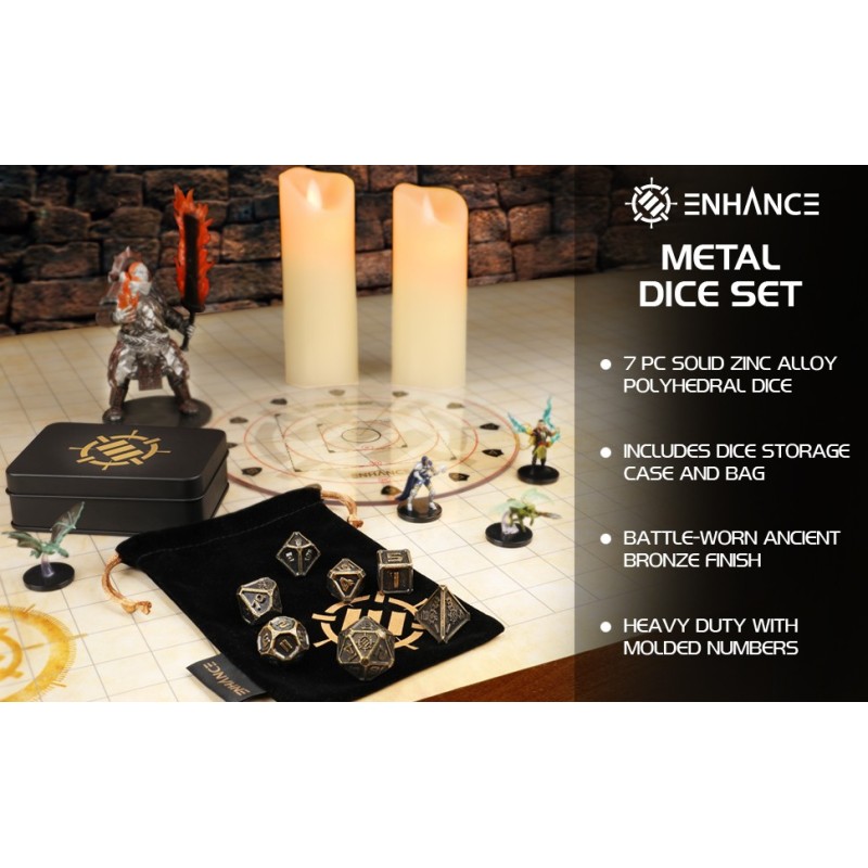 Enhance - Metal RPG Dice Set