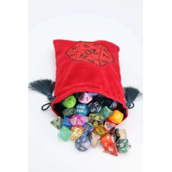 Dice Bag - Red D20