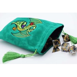 Dice Bag - Green Dragon