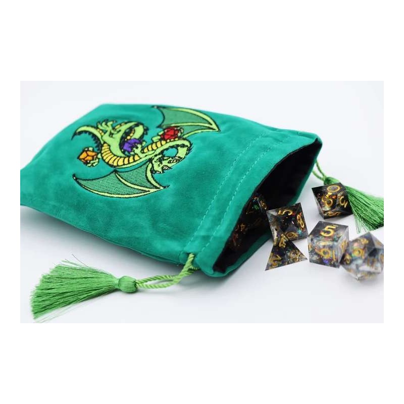 Dice Bag - Green Dragon