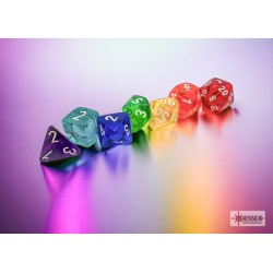 CHX23099 Prism Translucent GM & Beginner Player Polyhedral 7-Die Set