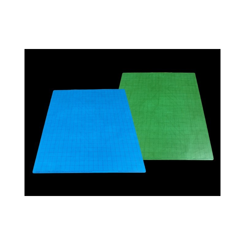 Spillemåtte - Battlemat® 1"" Reversible Blue-Green Squares