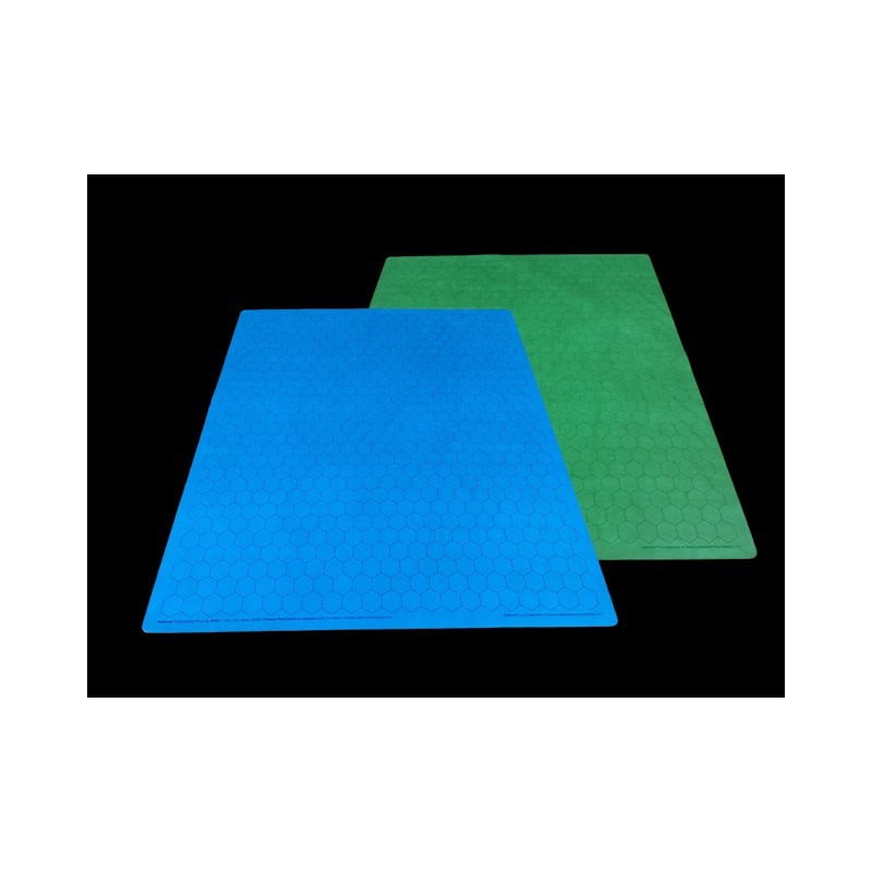 Spillemåtte - Battlemat® 1"" Reversible Blue-Green Hexes