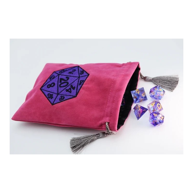 Dice Bag - Purple D20