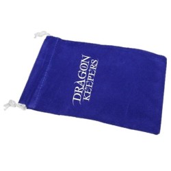 Dragon Keepers - Blå Velour Dice Bag