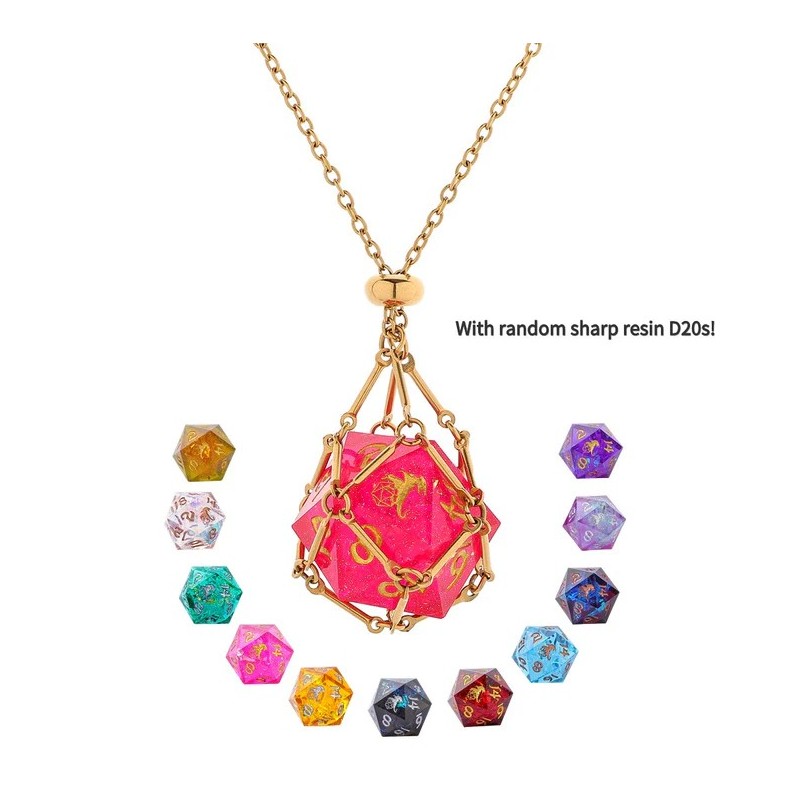 Removeable D20 Dice Holder Necklace (D20 inkl.)