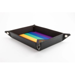 Pride Velvet Dice Tray With Leather Backing
