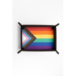 Pride Velvet Dice Tray With Leather Backing