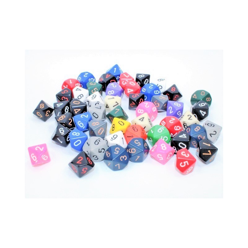 Løs opaque D10 - Chessex