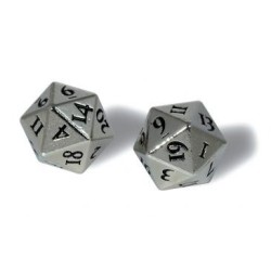 Heavy Metal Chrome D20 dice set