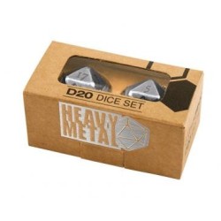 Heavy Metal Chrome D20 dice set