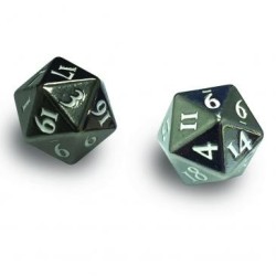 Heavy Metal Gunmetal D20 dice set