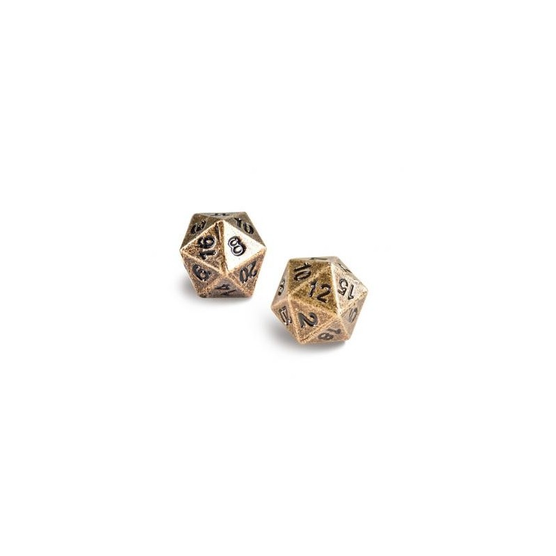 Heavy Metal Antique Bronze D20 dice set