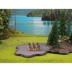 Forest Base with 10 Trees Tabletop Terrain, removable