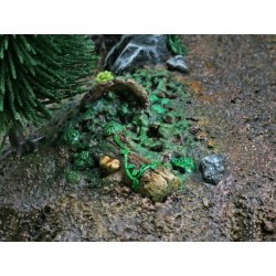 Forest Base with 10 Trees Tabletop Terrain, removable