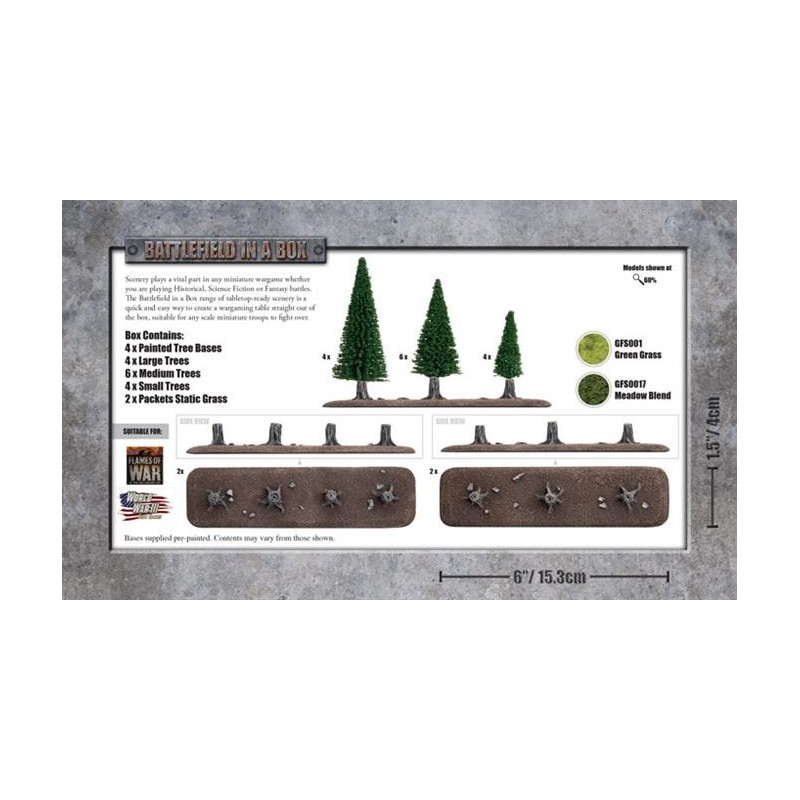 Battlefield in a box - Tree Lines (x4)
